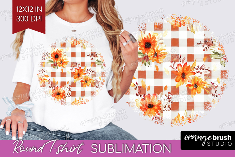 Cozy Autumn Round Tshirt Background - Harvest Season PNG