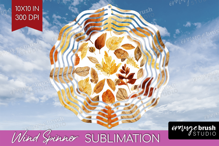 Cozy Autumn Wind Spinner Sublimation PNG - Harvest Season