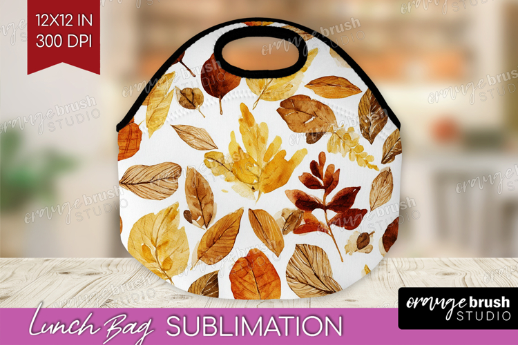 Cozy Autumn Lunch Bag - Harvest Season Lunch Bug PNG