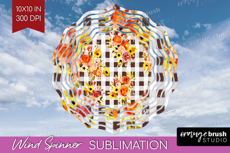 Cozy Autumn Wind Spinner Sublimation PNG - Harvest Season
