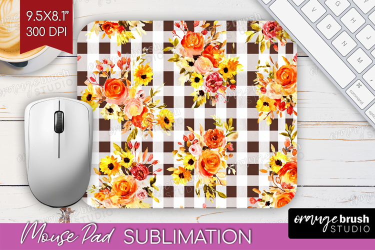 Cozy Autumn Mouse Pad Sublimation - Harvest Season Mousepad