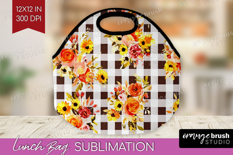 Cozy Autumn Lunch Bag - Harvest Season Lunch Bug PNG