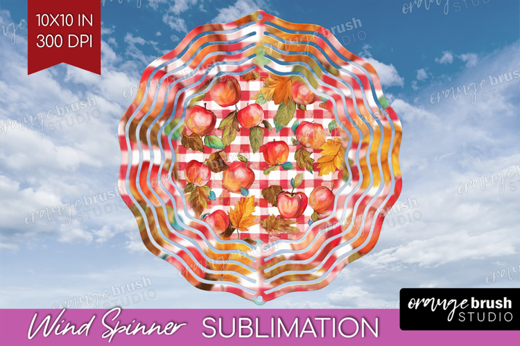 Cozy Autumn Wind Spinner Sublimation PNG - Harvest Season