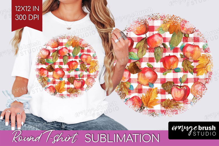 Cozy Autumn Round Tshirt Background - Harvest Season PNG