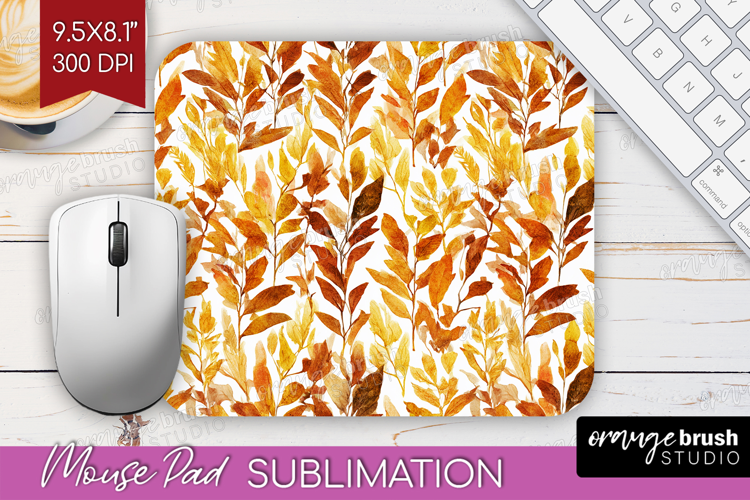 Cozy Autumn Mouse Pad Sublimation - Harvest Season Mousepad