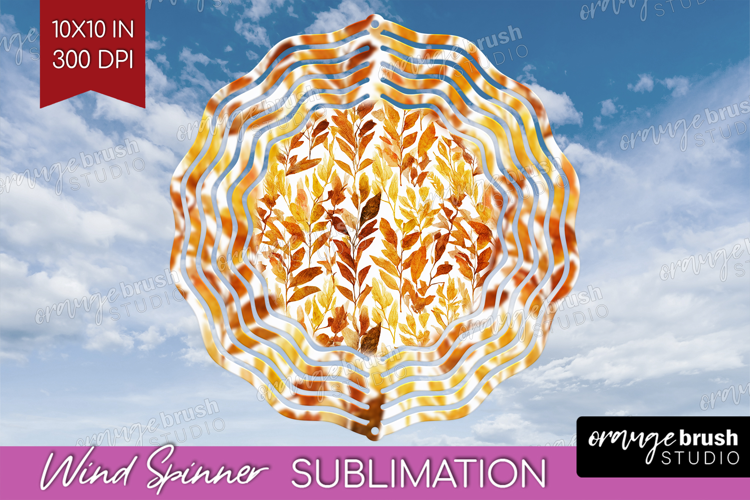 Cozy Autumn Wind Spinner Sublimation PNG - Harvest Season