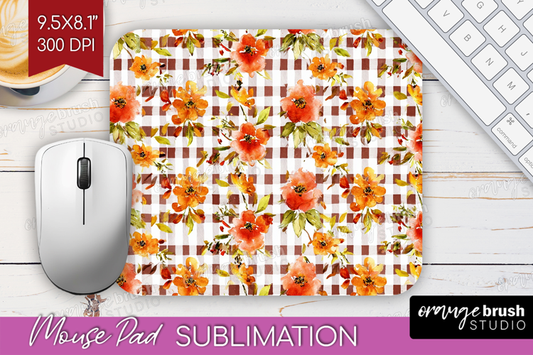 Cozy Autumn Mouse Pad Sublimation - Harvest Season Mousepad
