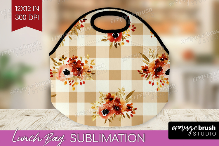 Cozy Autumn Lunch Bag - Harvest Season Lunch Bug PNG