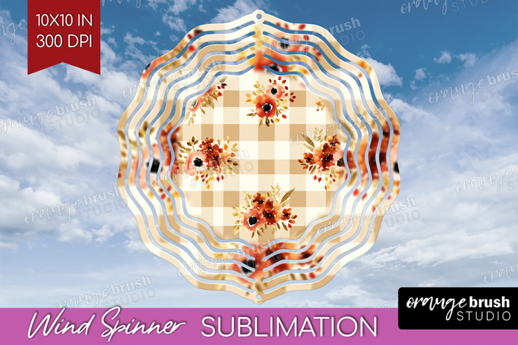 Cozy Autumn Wind Spinner Sublimation PNG - Harvest Season