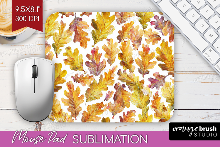 Cozy Autumn Mouse Pad Sublimation - Harvest Season Mousepad