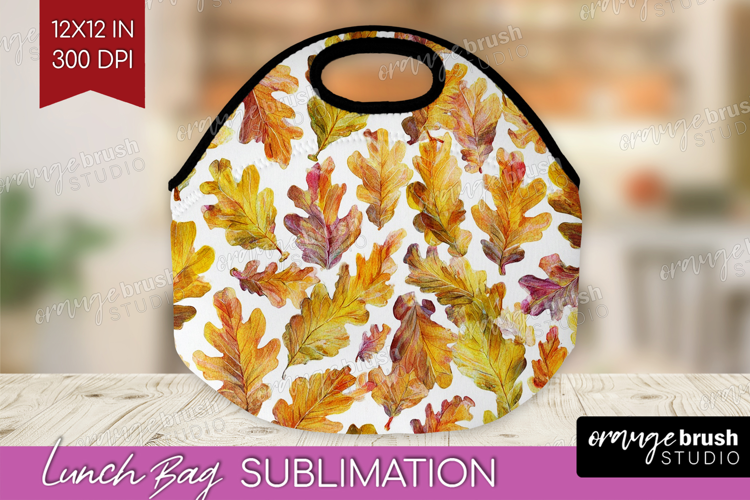 Cozy Autumn Lunch Bag - Harvest Season Lunch Bug PNG