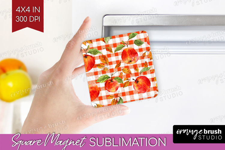 Cozy Autumn Magnet Sublimation - Harvest Season Square PNG