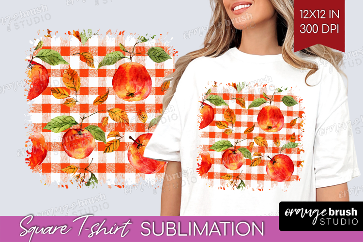 Cozy Autumn Square Tshirt Background - Harvest Season PNG
