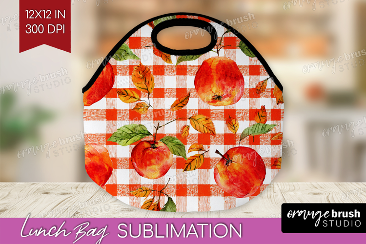 Cozy Autumn Lunch Bag - Harvest Season Lunch Bug PNG