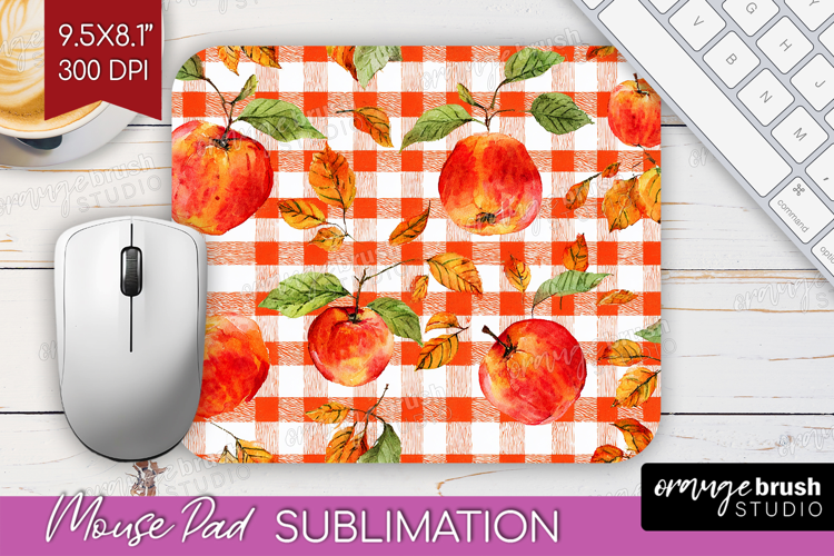 Cozy Autumn Mouse Pad Sublimation - Harvest Season Mousepad