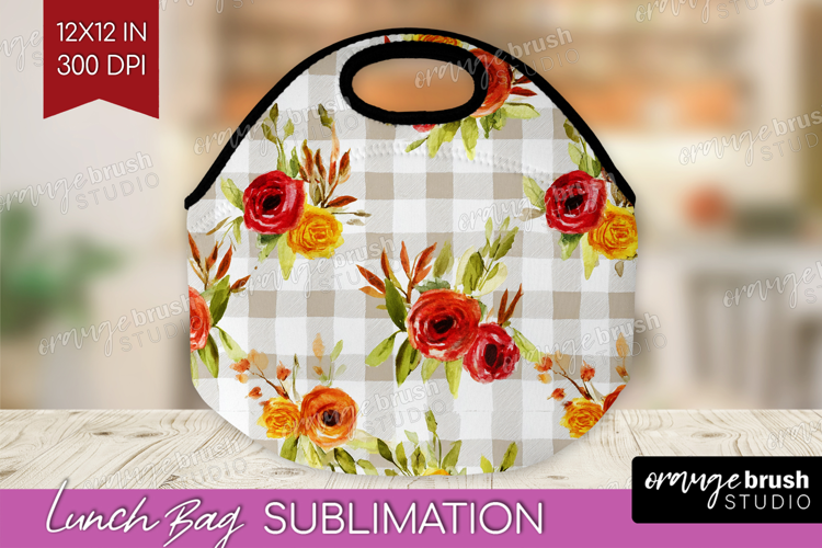 Cozy Autumn Lunch Bag - Harvest Season Lunch Bug PNG