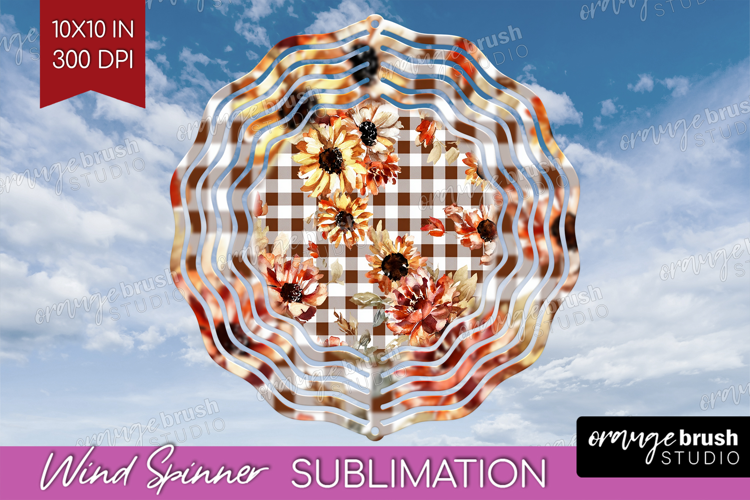 Cozy Autumn Wind Spinner Sublimation PNG - Harvest Season