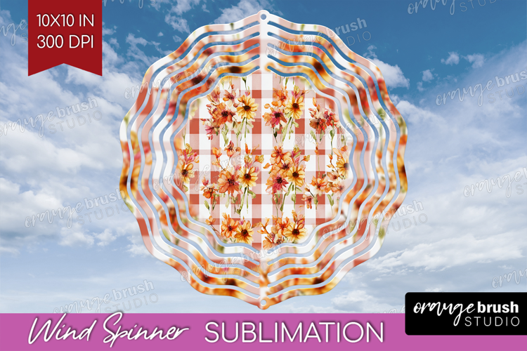 Cozy Autumn Wind Spinner Sublimation PNG - Harvest Season