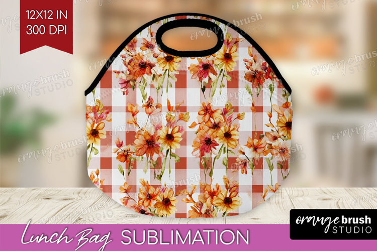 Cozy Autumn Lunch Bag - Harvest Season Lunch Bug PNG