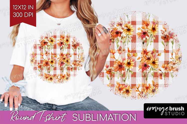 Cozy Autumn Round Tshirt Background - Harvest Season PNG