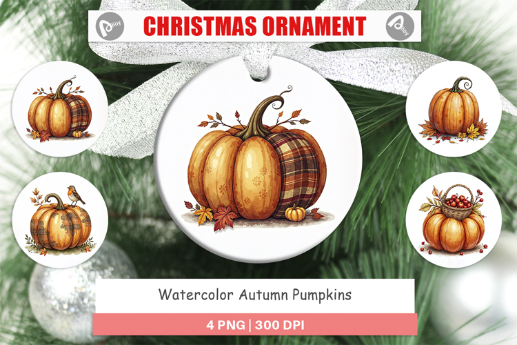 Autumn Pumpkins Ornament
