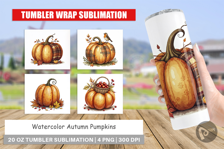 Autumn Pumpkins Tumbler