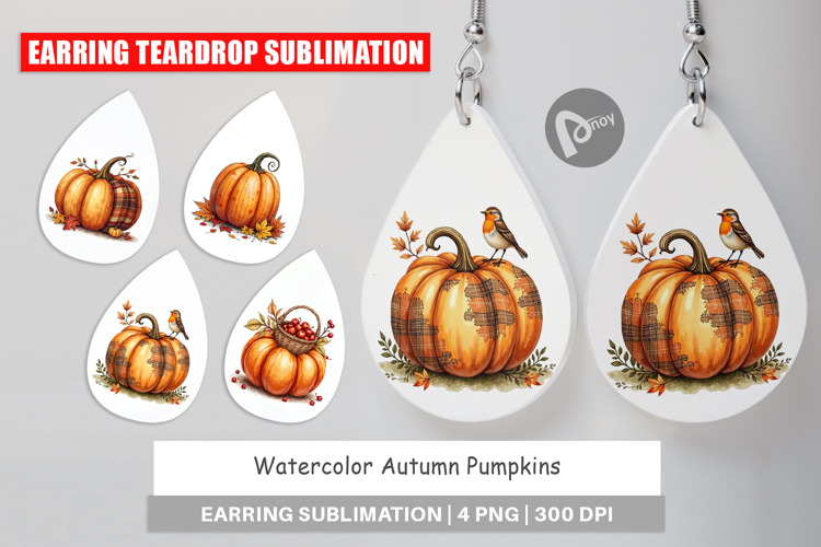 Autumn Pumpkins Earring