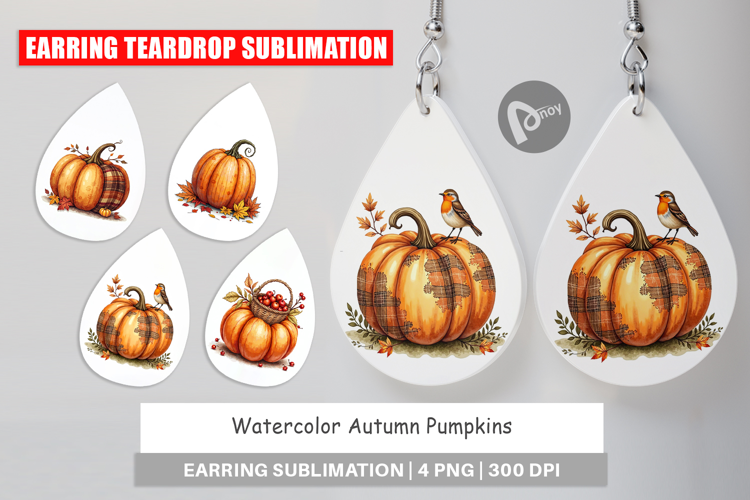 Autumn Pumpkins Earring