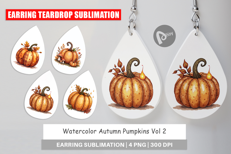 Autumn Pumpkins Earring