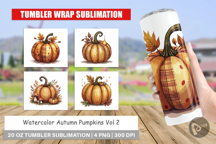 Autumn Pumpkins Tumbler