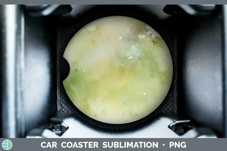 Watercolor Avocado Car Coaster Sublimation Coaster Designs