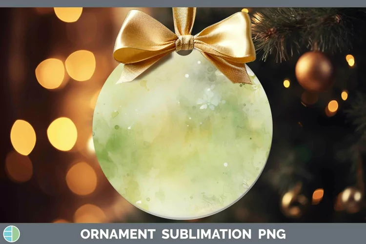 Watercolor Avocado Ornament Sublimation Bauble Designs