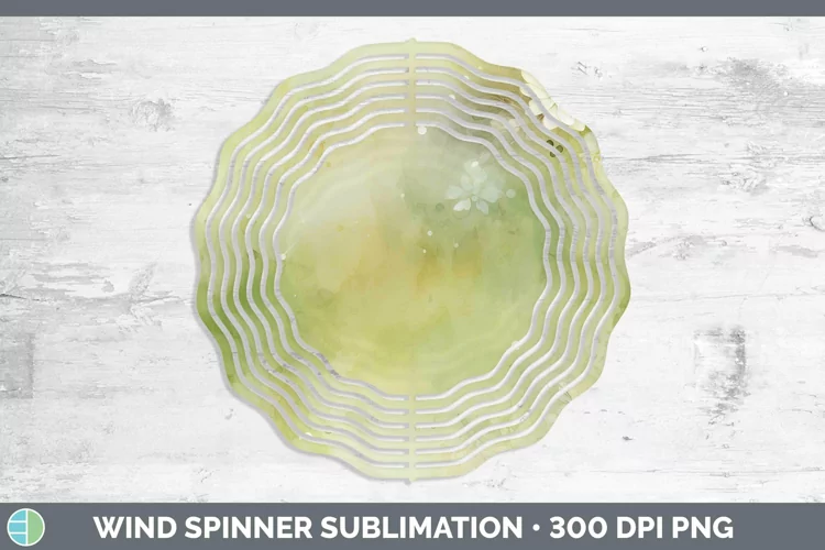 Watercolor Avocado Wind Spinner Sublimation Spinner Designs