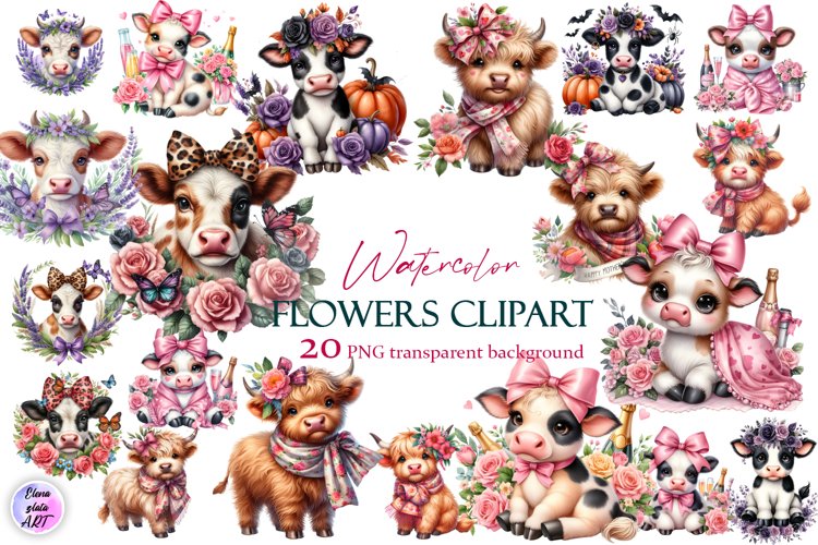 Cute Cow Clipart Image 23