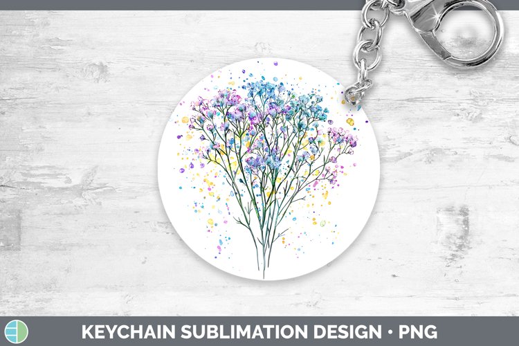 GorgeousWatercolor Keychain design.