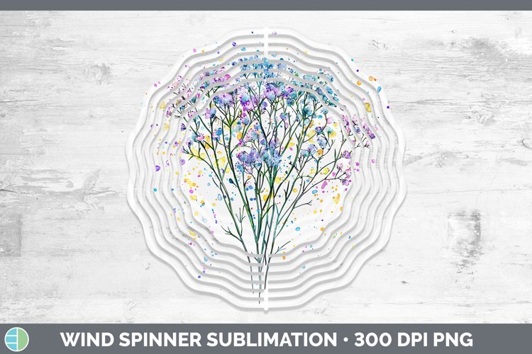 GorgeousWatercolor Wind Spinner design.
