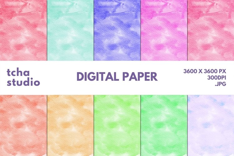 Watercolor Background Digital Papers 19 Background