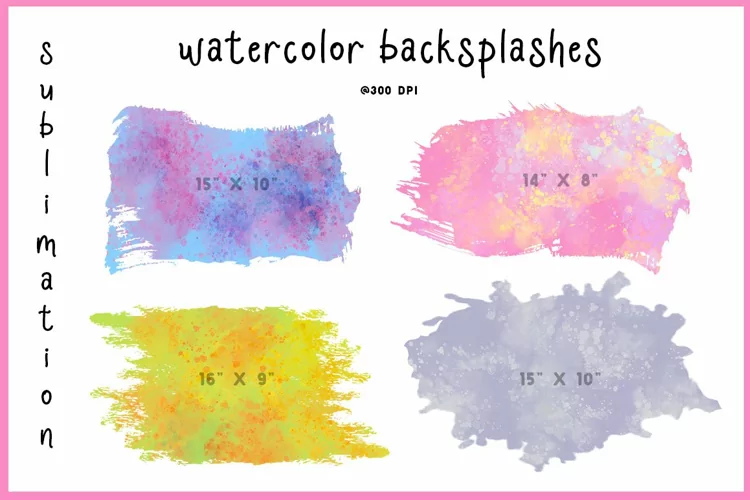 Watercolor Backsplashes