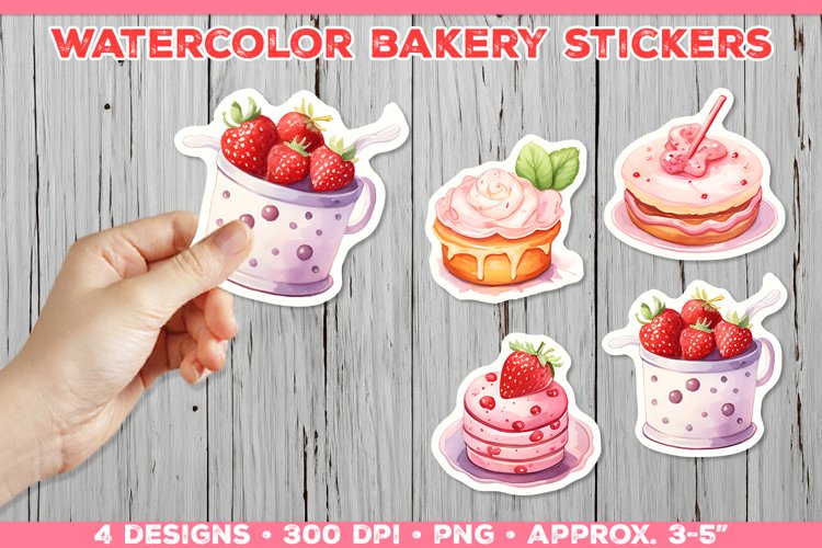 Watercolor Baking Clipart Image 22