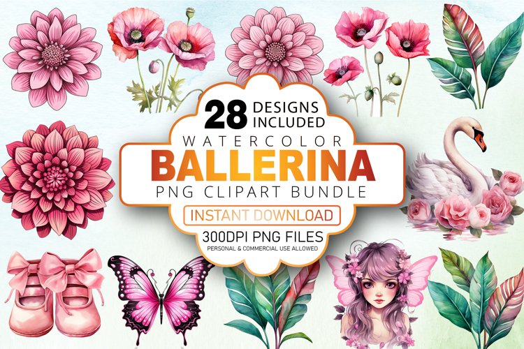 Ballet Slippers Clipart Image 23