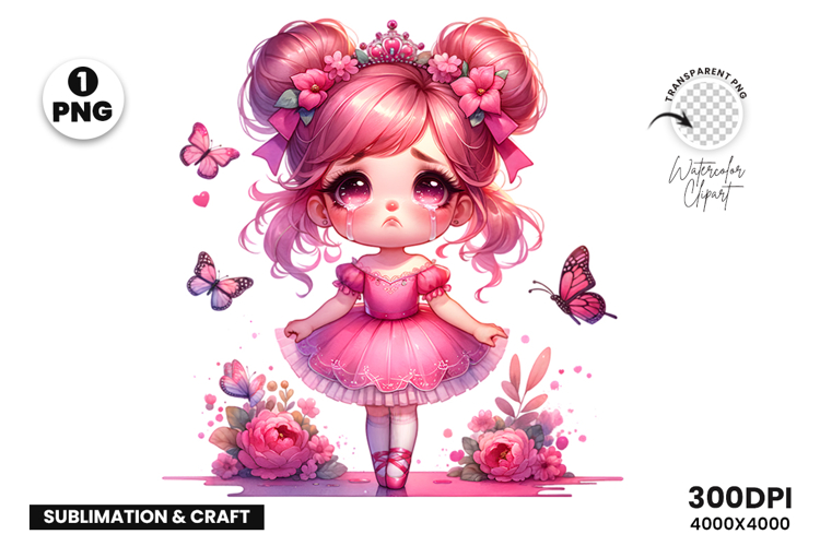 Ballerina Clipart, Dance Ballet PNG, Sublimation Design PNG