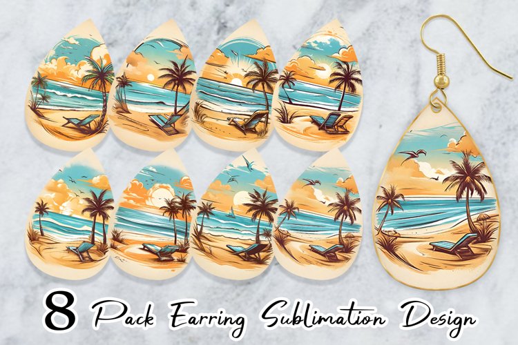 Watercolor Beach Clipart Image 19