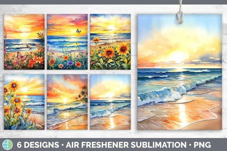 Watercolor Beach Clipart Image 21