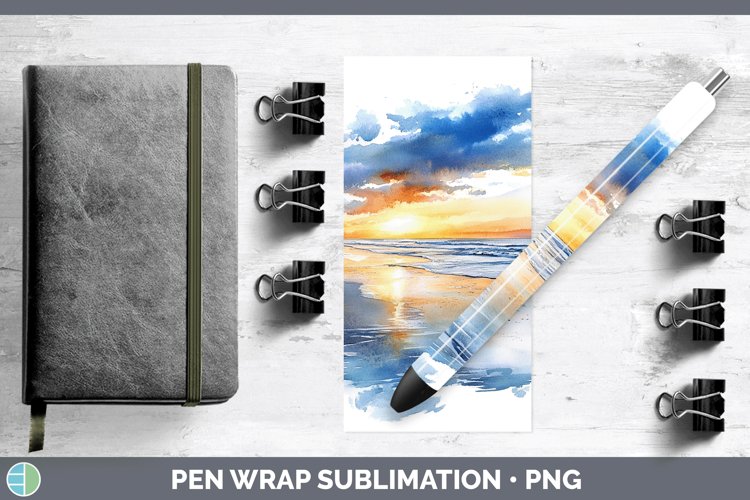 Watercolor Beach Clipart Image 14