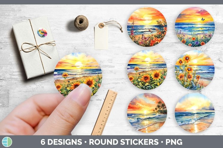 Watercolor Beach Clipart Image 20