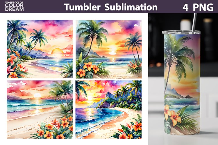 Watercolor Beach Clipart Image 19