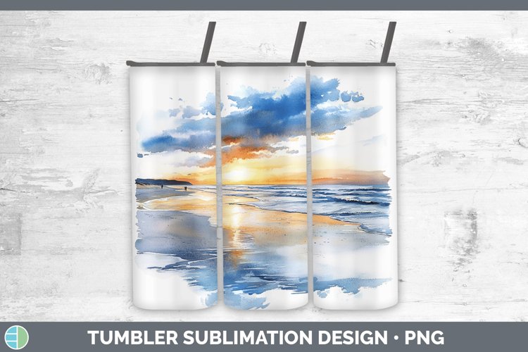 Watercolor Beach Clipart Image 7