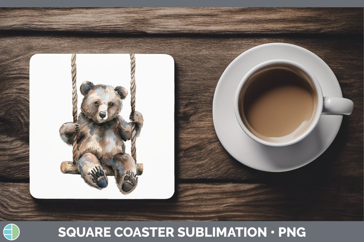 GorgeousWatercolor Square Coaster design.