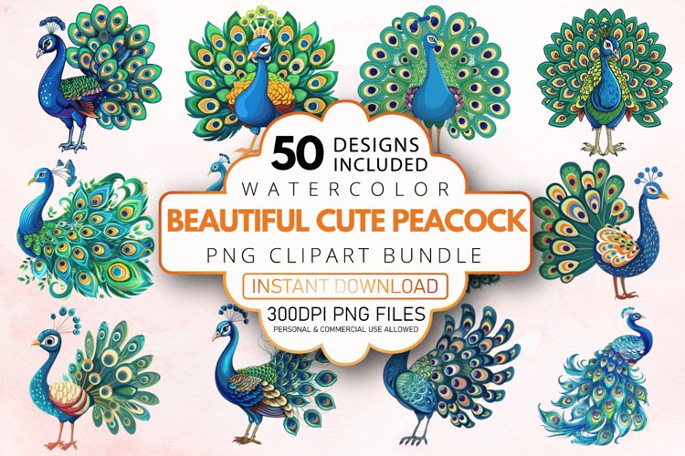 Peacock Feather Clipart Image 19