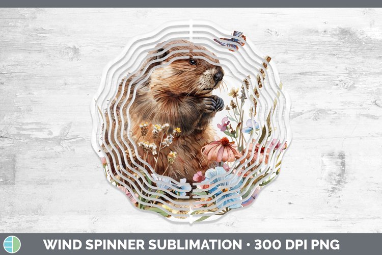 GorgeousWatercolor Wind Spinner design.